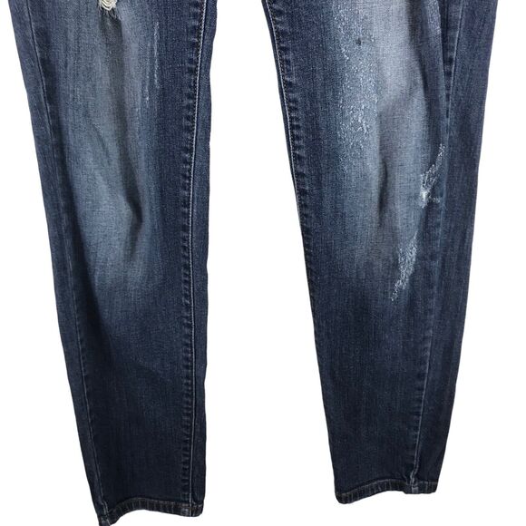 KanCan‎ Jeans Estilo Style MT1026 Distressed Skinny Womens Size 28 Mid Rise Blue - Picture 2 of 12